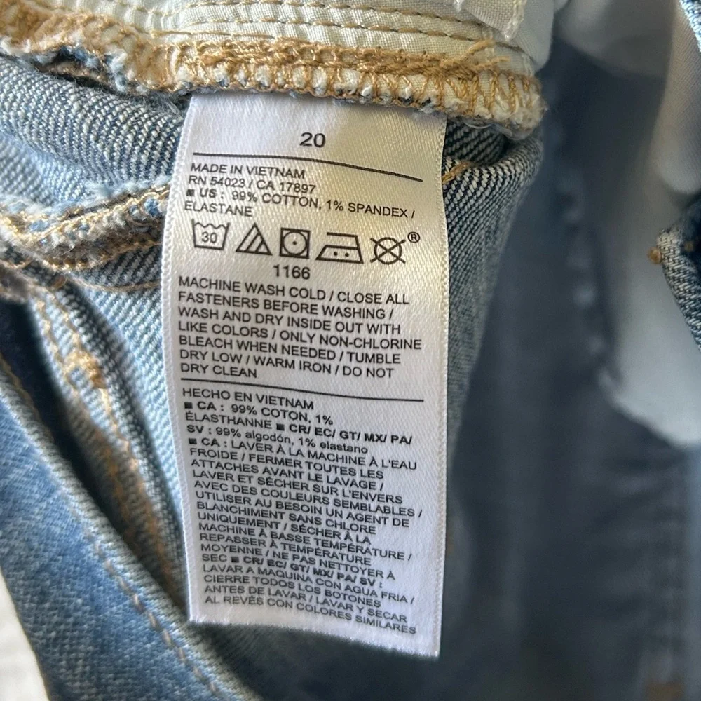 High Rise Barrel Leg Baggy Ankle Old Navy Jeans Size 20 Medium Wash - Picture 14 of 15